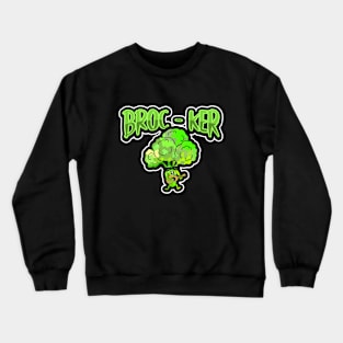 FUNNY Broccoli Vegetable Pun Rock And Roll Crewneck Sweatshirt